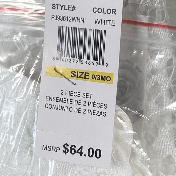 NWT Mia & Mimi White Christening Gown Dedication Dress 0-3 Months 3M Baby Girls - Picture 8 of 8